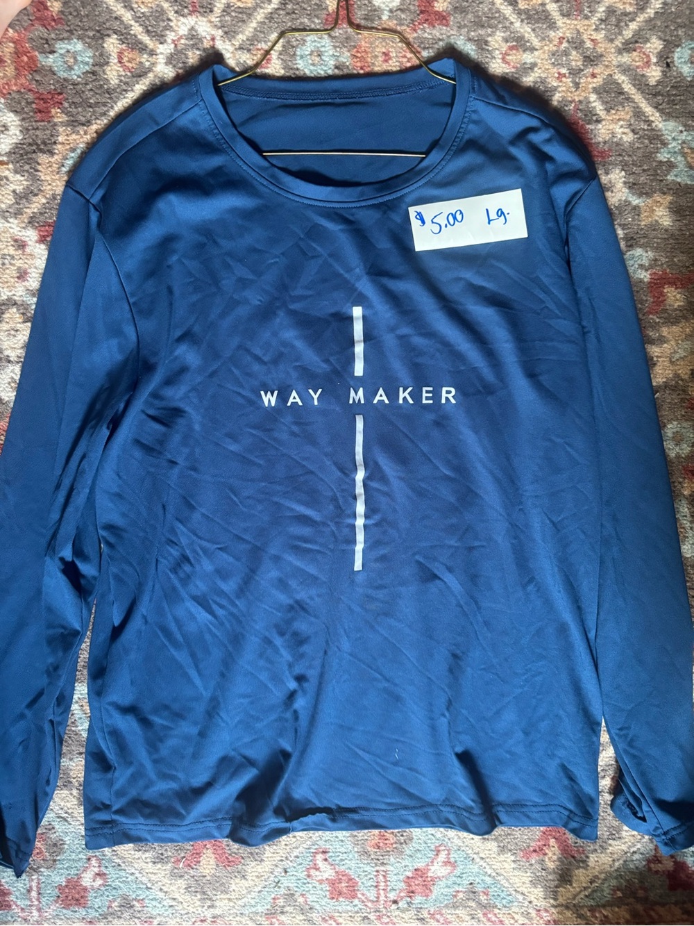 Way Maker Long Sleeve Shirt - Blue